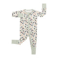 Bamboo Zippered Romper in Race Cars